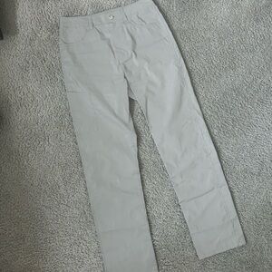 Helmut Lang Light Gray Straight-Leg Pants